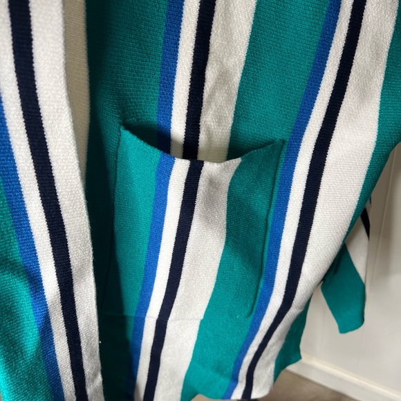 Free People OS All I Need blue Striped Sweater kimono - Picture 4 of 6